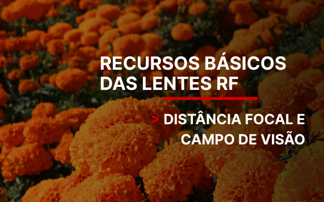 Recursos básicos das lentes RF - Distância focal e campo de visão